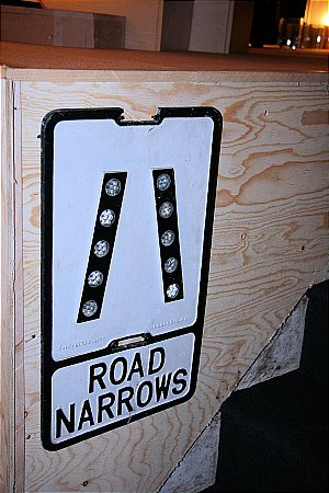 ROAD NARROWS - click to enlarge